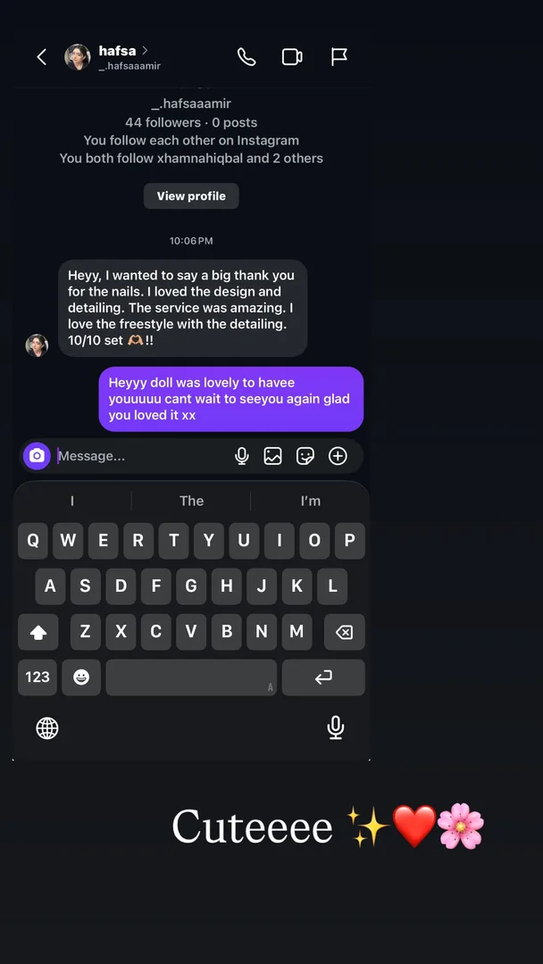 Customer testimonial